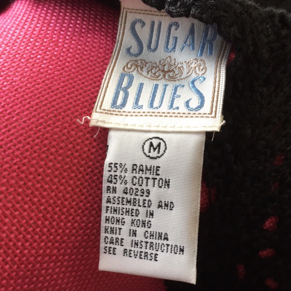 Sugar Blues M black open crochet vest - Picture 7 of 7